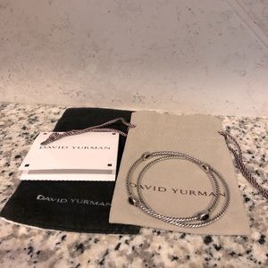 David Yurman Bangle Bracelet Set with Stones
